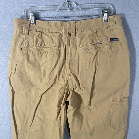 Columbia Sportswear Straight Leg Khaki Utility Tan Pants Mens 34 X 34 - Picture 6 of 10